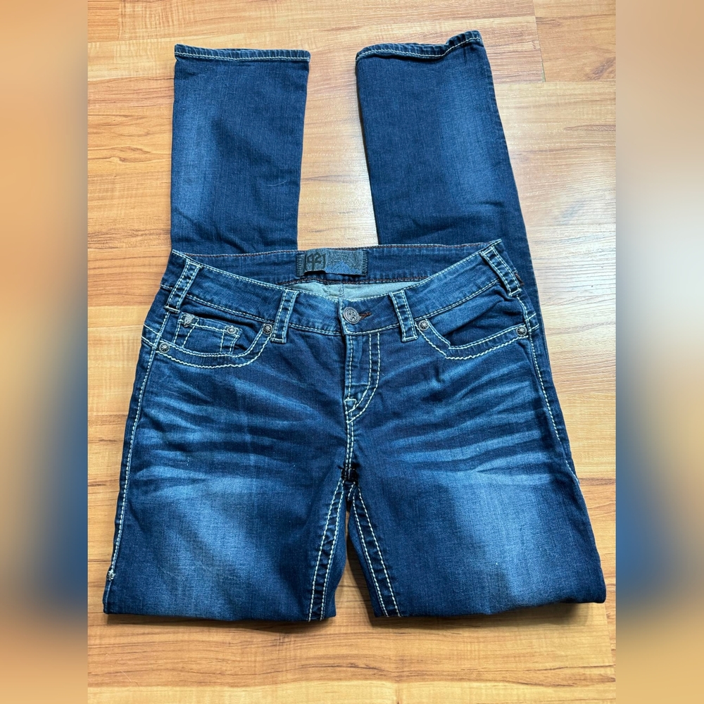 1921 Western Glove Handcrafted Straight Leg Denim Jeans W28X32 98% Cotton